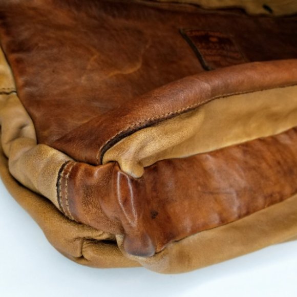 Genuine Vintage Campomaggi Large Leather Briefcase Portfolio Messenger Bag - Picture 6 of 8